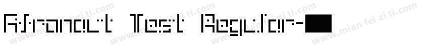 Afronaut Test Regular字体转换